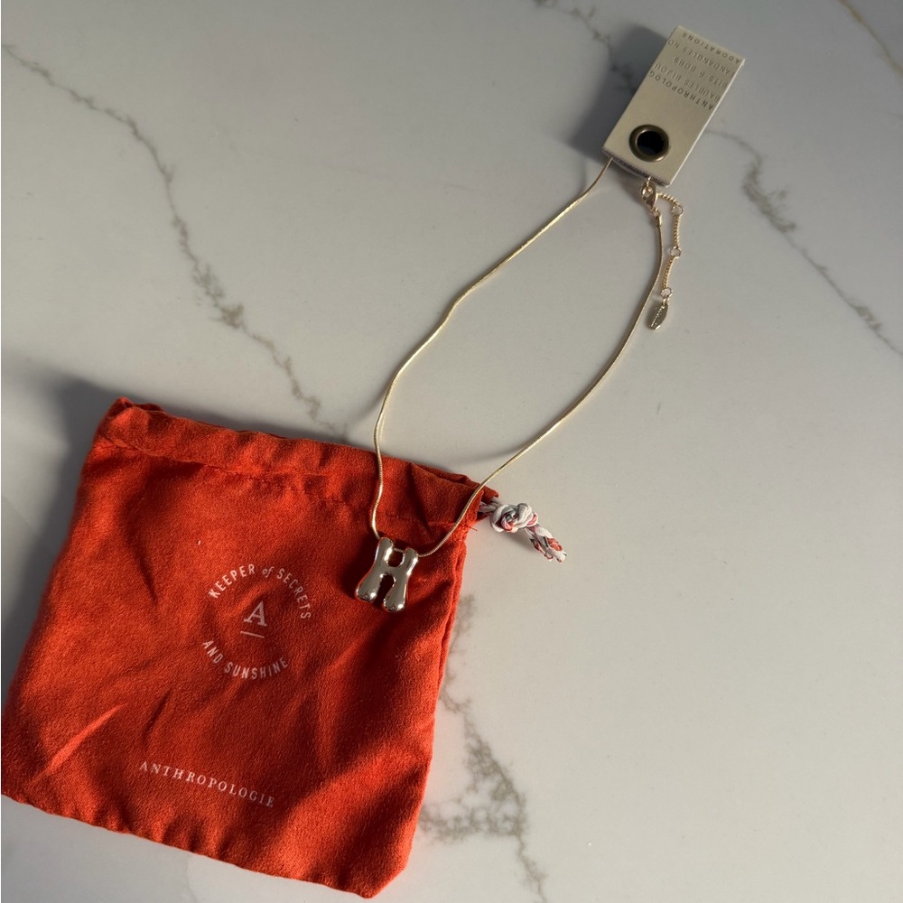 Anthropologie H bubble necklace (gold) - New with tags!